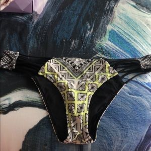 Two bathing suit bottoms